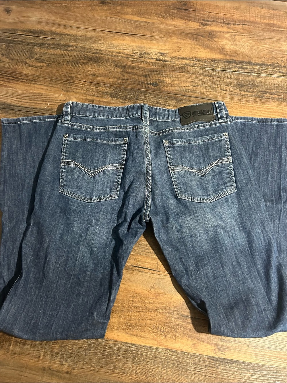 Rock & Roll Denim revolver straight jeans 36x36